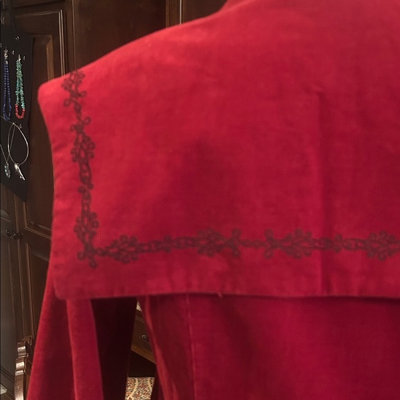 Vintage RARE Laura Ashley Sz 10 Red Double-Breasted Sailor Dress GVC - Picture 4 of 11